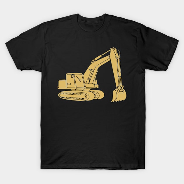 Excavator driver tshirt T-Shirt by HBfunshirts